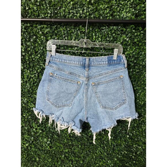 Abercrombie and Fitch Distressed High Rise 90s Relaxed Cut Off Size 27 - Picture 2 of 4